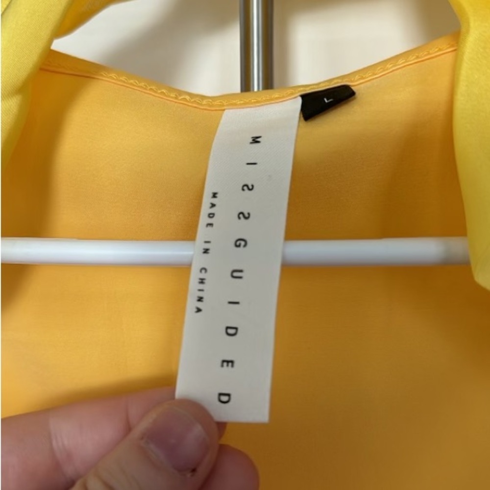 Yellow!!! Dress with Matching Bow - Picture 3 of 12